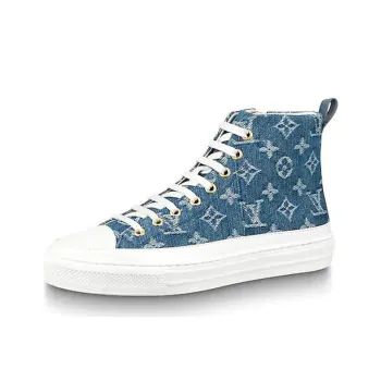 LOUIS VUITTON Lv Stellar High Top Denim Blue Women's