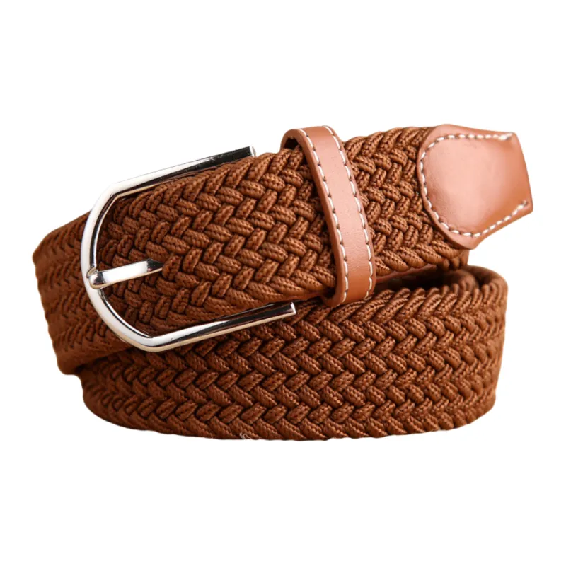 Emperor Penguin Korean Style Stretch Woven Elastic Pants Belt For Students Belt Unisex Width 3.5cm-1