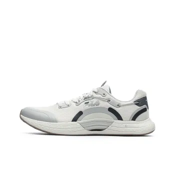 FILA XFT Cushioning Anti Slip And Wear Resistant Low Top Casual Running Shoes Men's Bright Gray
