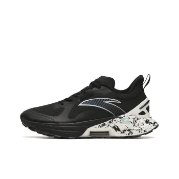 Anta Gen 3.0 Cushioning Anti Slip And Wear Resistant Rebound Low Top Running Shoes Men's Black White