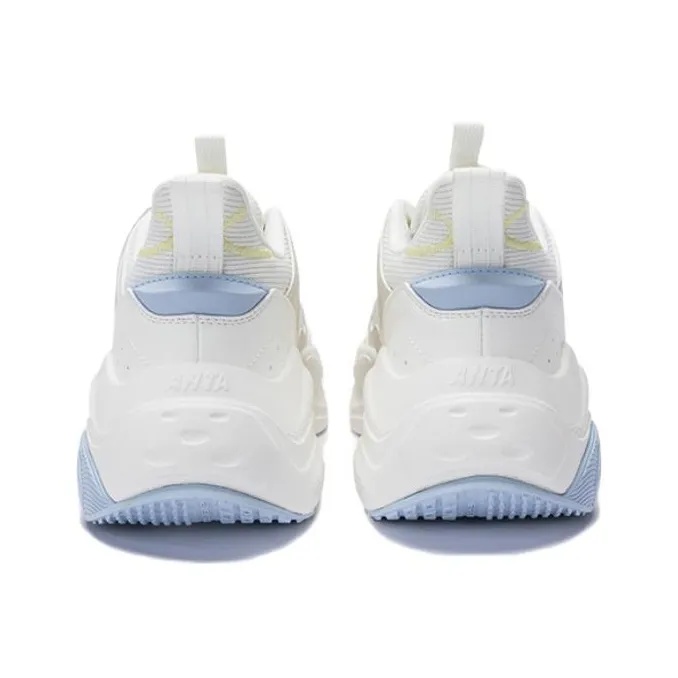 Anta Shock Absorbers With Slip Resistant Features Low Top Casual Shoes Women's Gray-3
