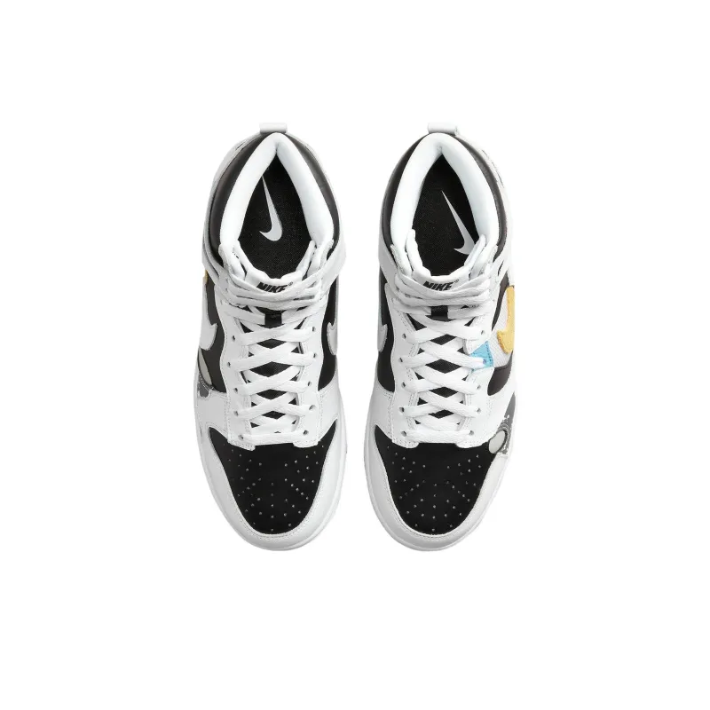 Nike Dunk High See Through White Black Women's-3