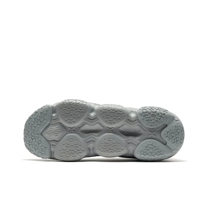XTEP Nomadic Anti Slip Wear Resistant Low Top Sports Casual Shoes Men's Gray-5