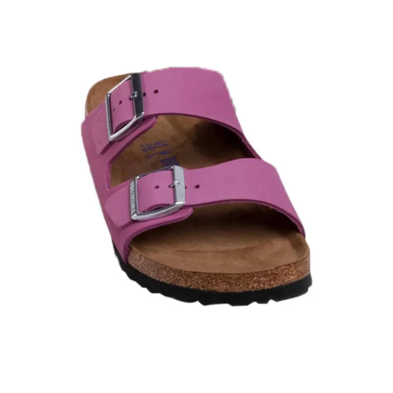 Birkenstock Arizona Soft Footbed Slide Slippers Women's Purple Blue Multicolor-2
