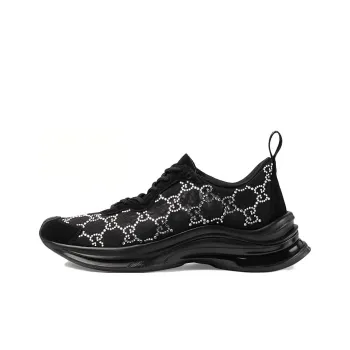 GUCCI Women's Run Sneaker 'GG Crystal Black' Women's