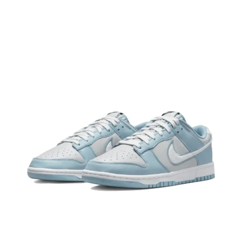 Nike Dunk Low Retro Fleece Swoosh Worn Blue-2