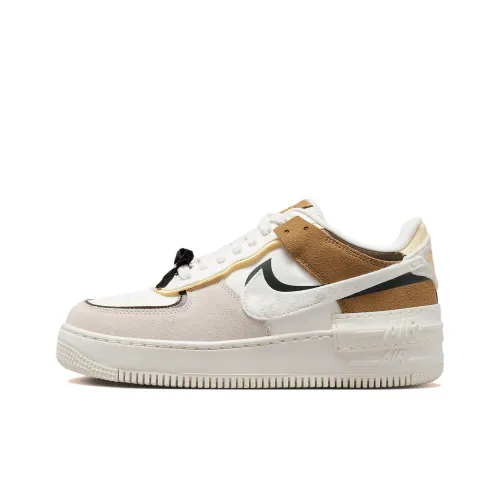 Nike Air Force 1 Skateboard Shoes Women's Low-Top White/Grey/Brown/Black