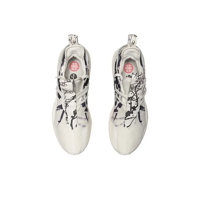 LiNing CF Chen Peng New York Fashion Apparel Weekly Runway Non-slip Lightweight Low-Top Casual Shoes Men's Black White-3
