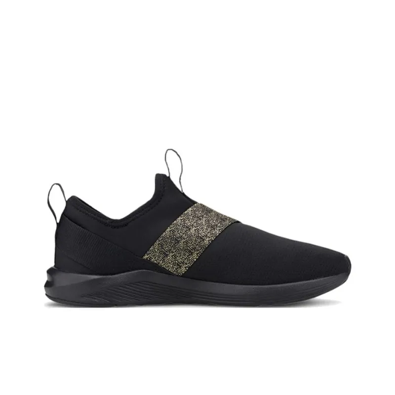 PUMA Prowl Slip on Metallic Low top Running Shoes Black Women's-1