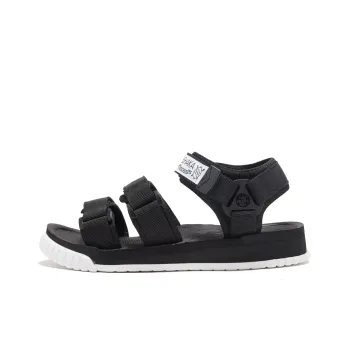 SHAKA Neo Bungy Hook and Loop Beach Sandals Unisex Black White