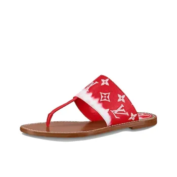 LOUIS VUITTON Palma Slides 'Red Monogram' Women's