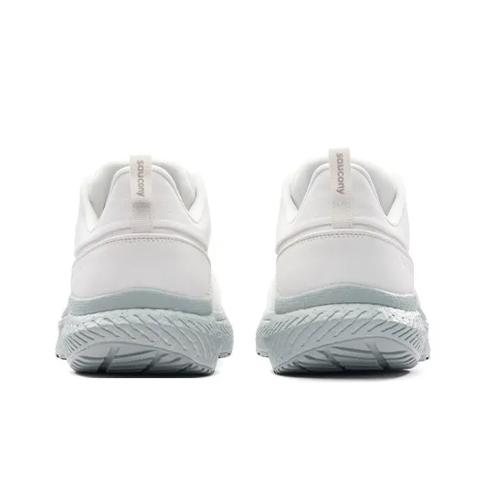 Saucony Triumph Cushioning Breathable Low Top Casual Running Shoes Unisex White Gray-3