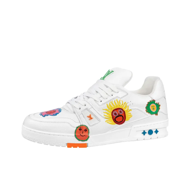 LOUIS VUITTON X Yayoi Kusama Sneaker 'White With Icons'-0