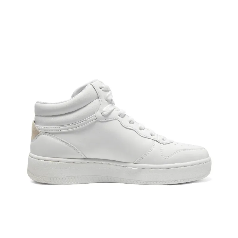 Skechers Sport Court 92 Durable Breathable Mid Top Skateboard Shoes Women's White-1