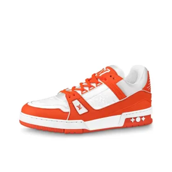 LOUIS VUITTON Trainer Sneakers 'White Orange'