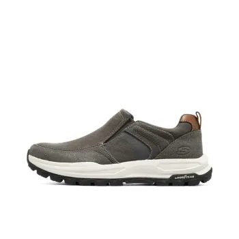 Skechers Zeller Cushioned Wear Resistant Impact Resistant Low Top Casual Shoes Men's Charcoal Gray