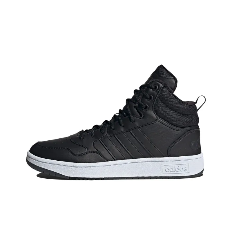Adidas Hoops 3.0 Mid Classic Fur Lining Winterized Core Black Cloud White-0