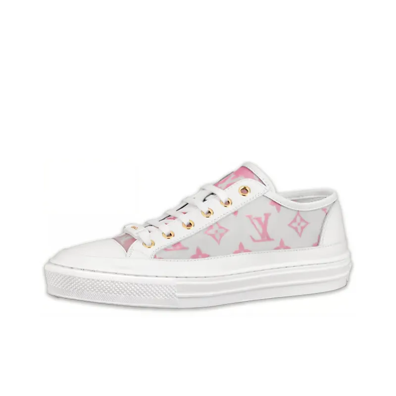 LOUIS VUITTON Stellar Sneakers 'White Grey Pink' Women's-0