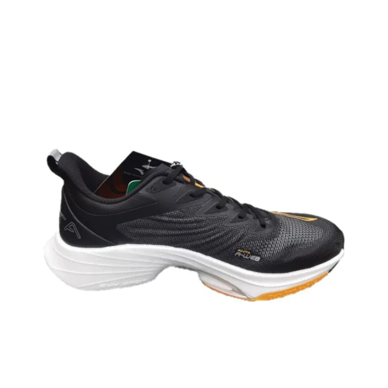 Anta MACH 3.0 Shock Absorbers With Slip Resistant Features Low Top Running Shoes Men's Black Yellow-1