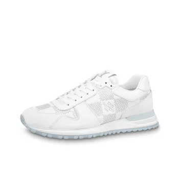 LOUIS VUITTON Run Away Sneakers 'White With Grey Plaid'