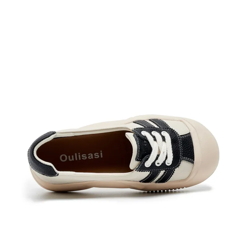 OULISASI Height Increasing Wear-Resistant Low-Top Casual Shoes Women's-7