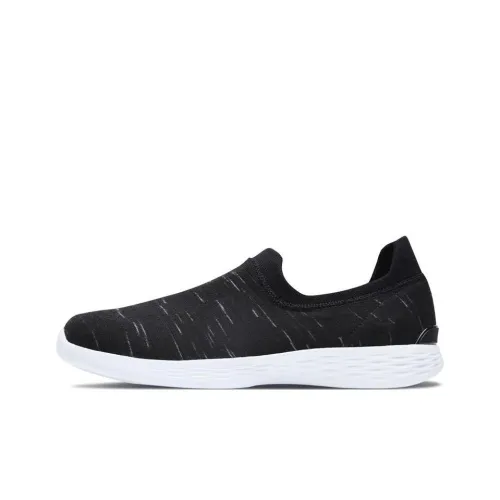 Skechers YOU Define Anti-Slip Wear-Resistant Low-Top Sports Casual Shoes Women's Black White