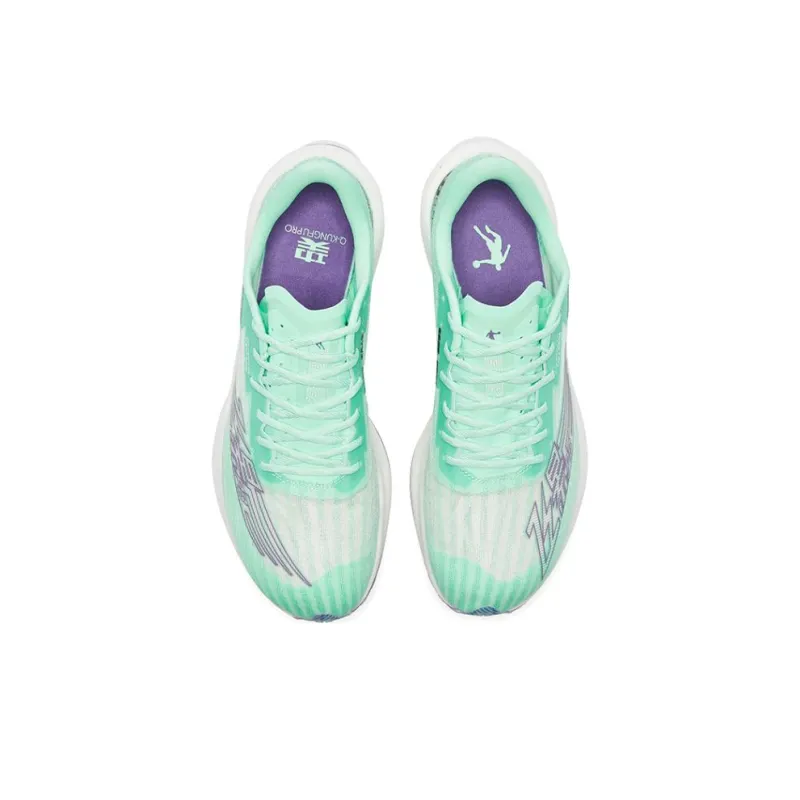 QIAODAN Feiying PB2.0 Cushioning Anti Slip And Wear Resistant Low Top Running Shoes Women's Aurora Green-4