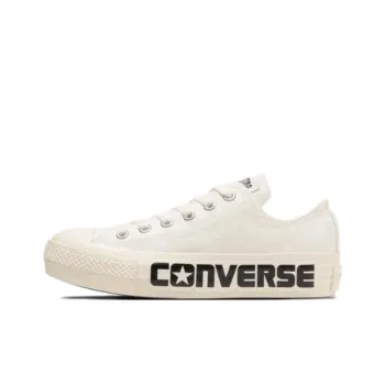Converse All Star PLTS LOGOPATCH OX Abrasion Resistant Cushioning Low Top Canvas Shoes Women's White