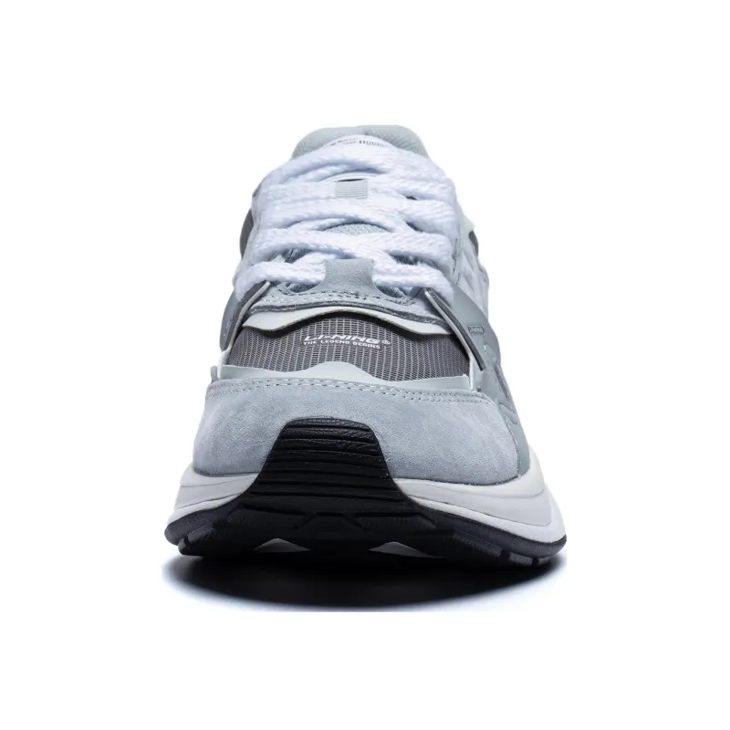 LiNing 001 Innocence V2 Innocent V2 Durable Breathable Low-Top Sports Casual Shoes Gray White-4