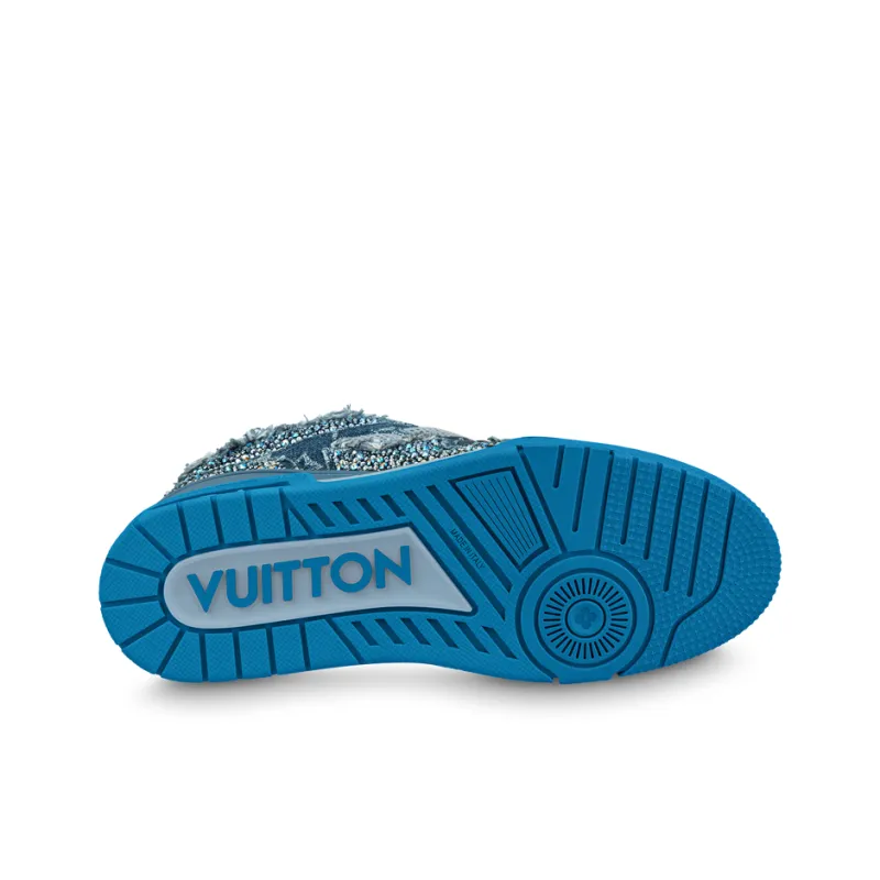 LOUIS VUITTON Lv Skate Sneakers 'Blue'-4