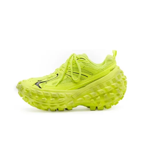Balenciaga BOUNCER Slip Resistant Low Top Sports Casual Shoes Women's Green