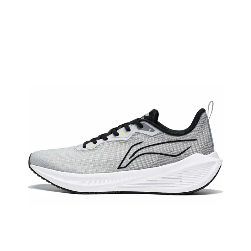 LiNing Wuyue Shock Absorbers Slip Resistant, Abrasion Resistant, Breathable Low Top Running Shoes Men's Shark Gray-0