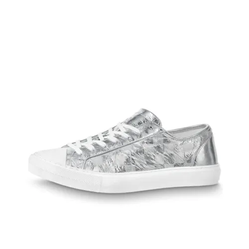 LOUIS VUITTON Tattoo Skateboard Shoes Men Low-Top Gray/White