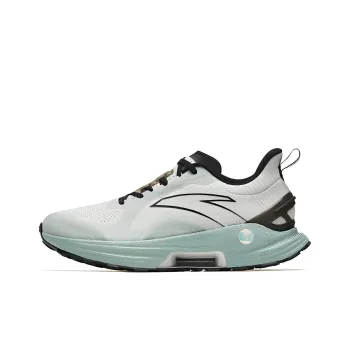 Anta Gen 3.0 Slip Resistant Lightweight Rebound Low Top Running Shoes Men's White Gray Green