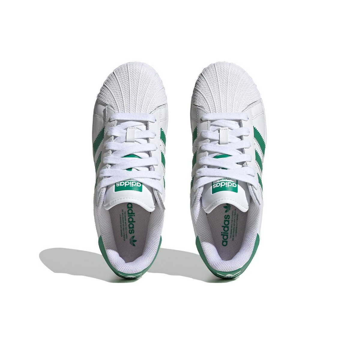 Adidas Originals Superstar Xlg White Semi Court Green Women s US W 7