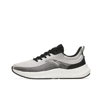 Anta Martian Foam Cushioning Anti Slip And Wear Resistant Low Top Running Shoes Men's Silver Black