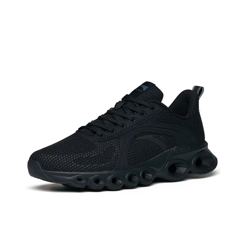 Anta Running Collection Cushioning Wear-Resistant Low-Top Running Shoes Men's Black-1