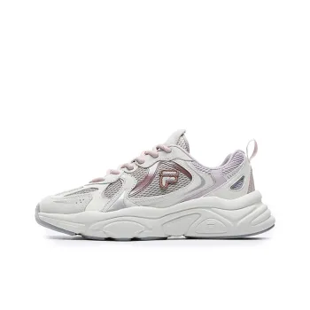 FILA FUSION Mars 2 Cushioning Anti Slip And Wear Resistant Low Top Casual Shoes Women's White Gray