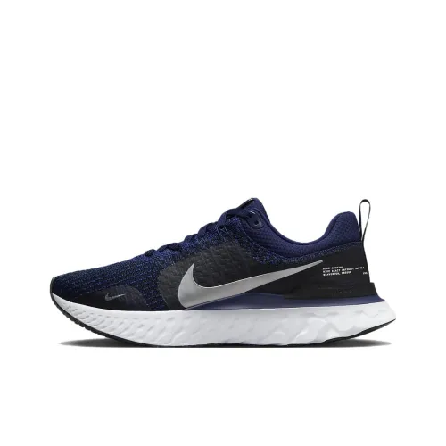 Nike React Infinity Run Flyknit 3 'College Navy Metallic Silver'