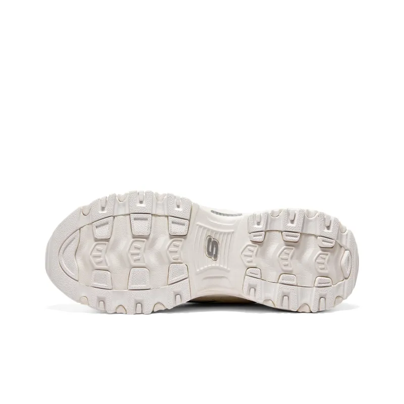 Skechers D'Lites 1.0 Shoes 'Beige White Yellow' Women's-5