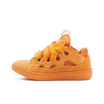 Lanvin Curb Low Top Stylish Skateboarding Shoes Women's Orange