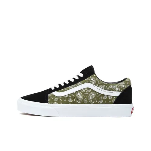 Old Skool Vans 'Paisley - Black Olive'