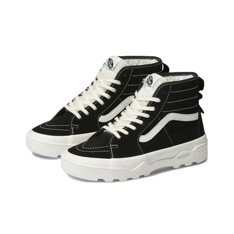 Vans SK8 HI Sherpa Suede Sentry 'Black White'-2