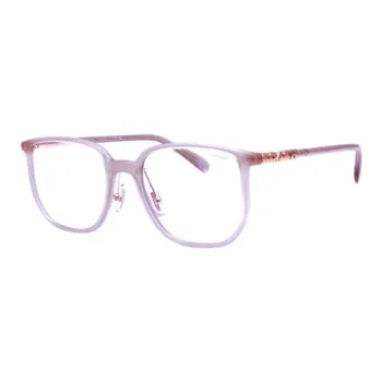 COACH Plate Frame Square Eyeglass Frames Unisex Light Pink
