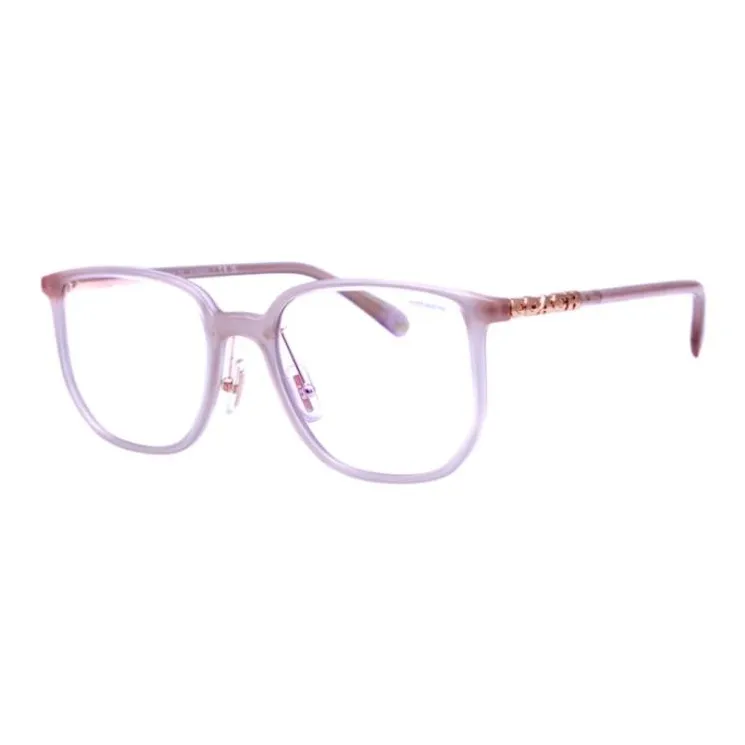 COACH Plate Frame Square Eyeglass Frames Unisex Light Pink-0