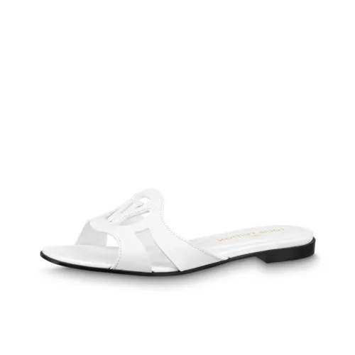 LOUIS VUITTON Isola Slide Slippers Women's White