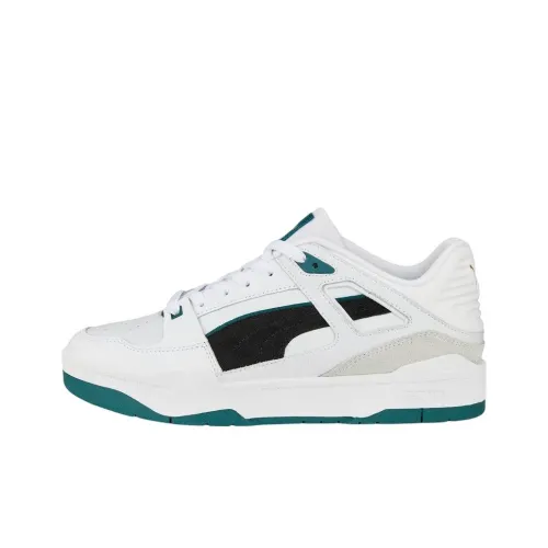 PUMA Suede Skateboard Shoes Unisex Low-Top White/Green