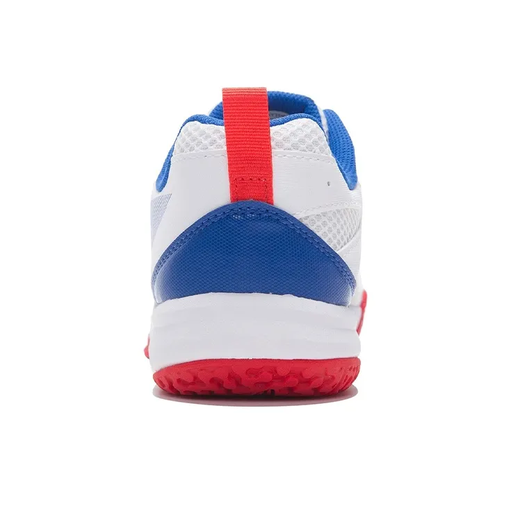 LiNing Ace Cushioned Slip Resistant Abrasion Resistant Low Top Badminton Shoes Men's White Blue-5