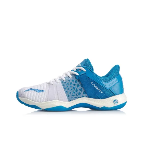 LINING Roar Badminton Shoes Unisex Low-Top White/Blue