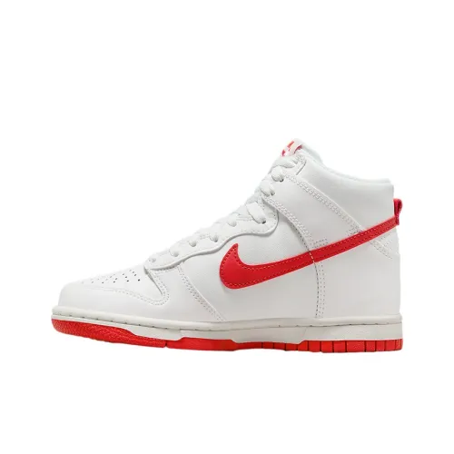 Nike Dunk High Skateboard Shoes Men High-Top White/Red